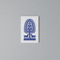 POLISH FOLK ART Quadro em tela vertical