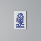 POLISH FOLK ART Quadro em tela vertical