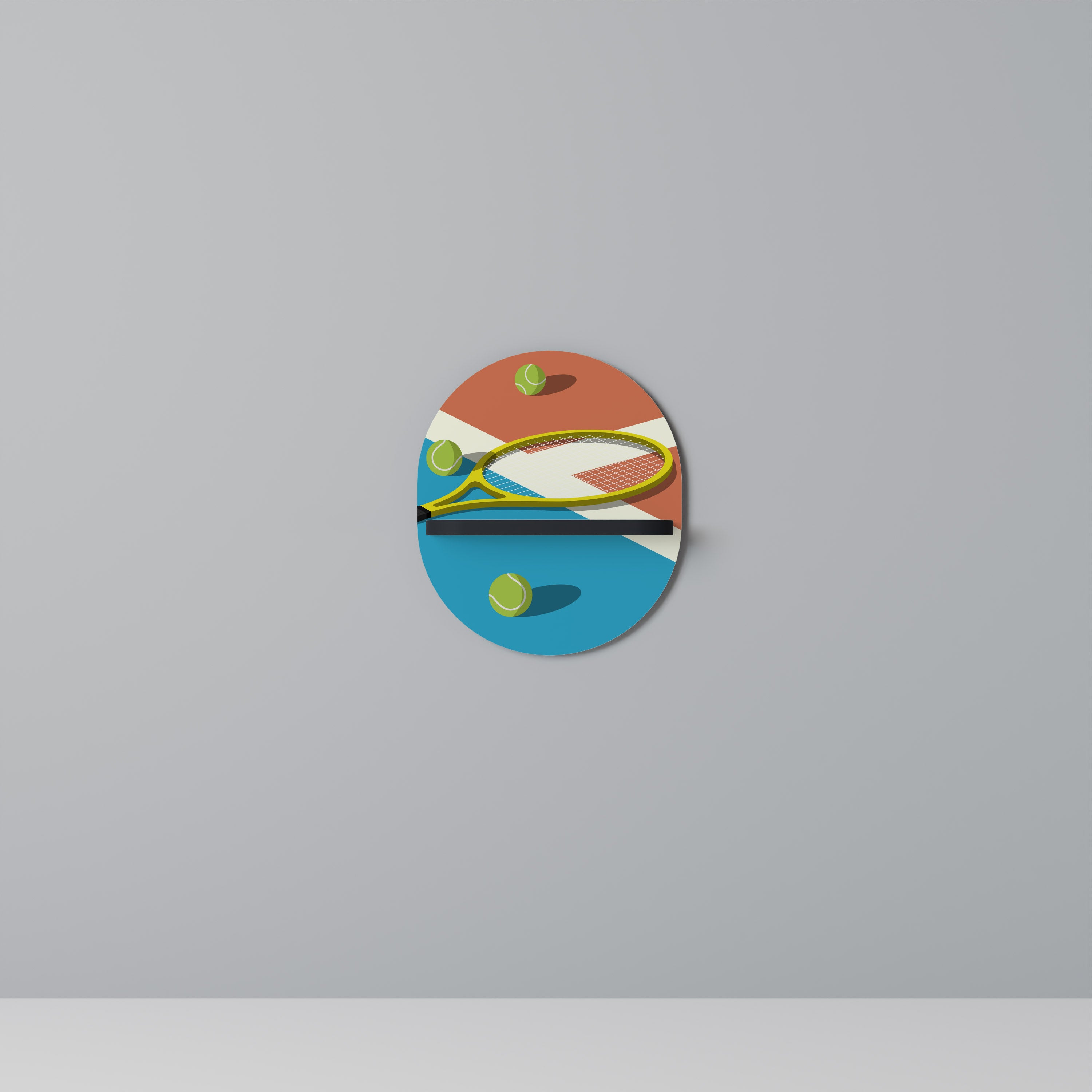 TENNIS ESSENTIALS Decorative Art Shelf