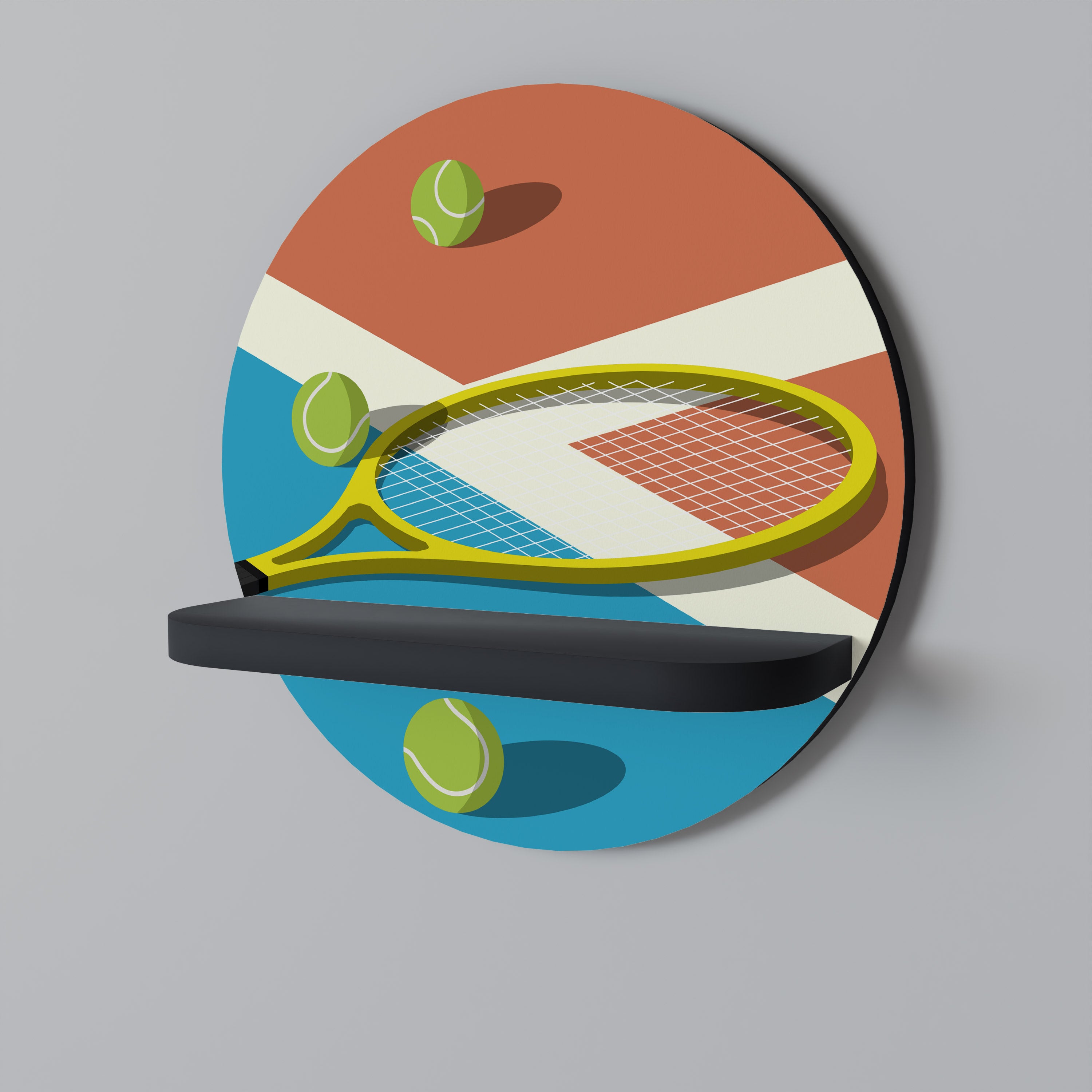 TENNIS ESSENTIALS Decorative Art Shelf