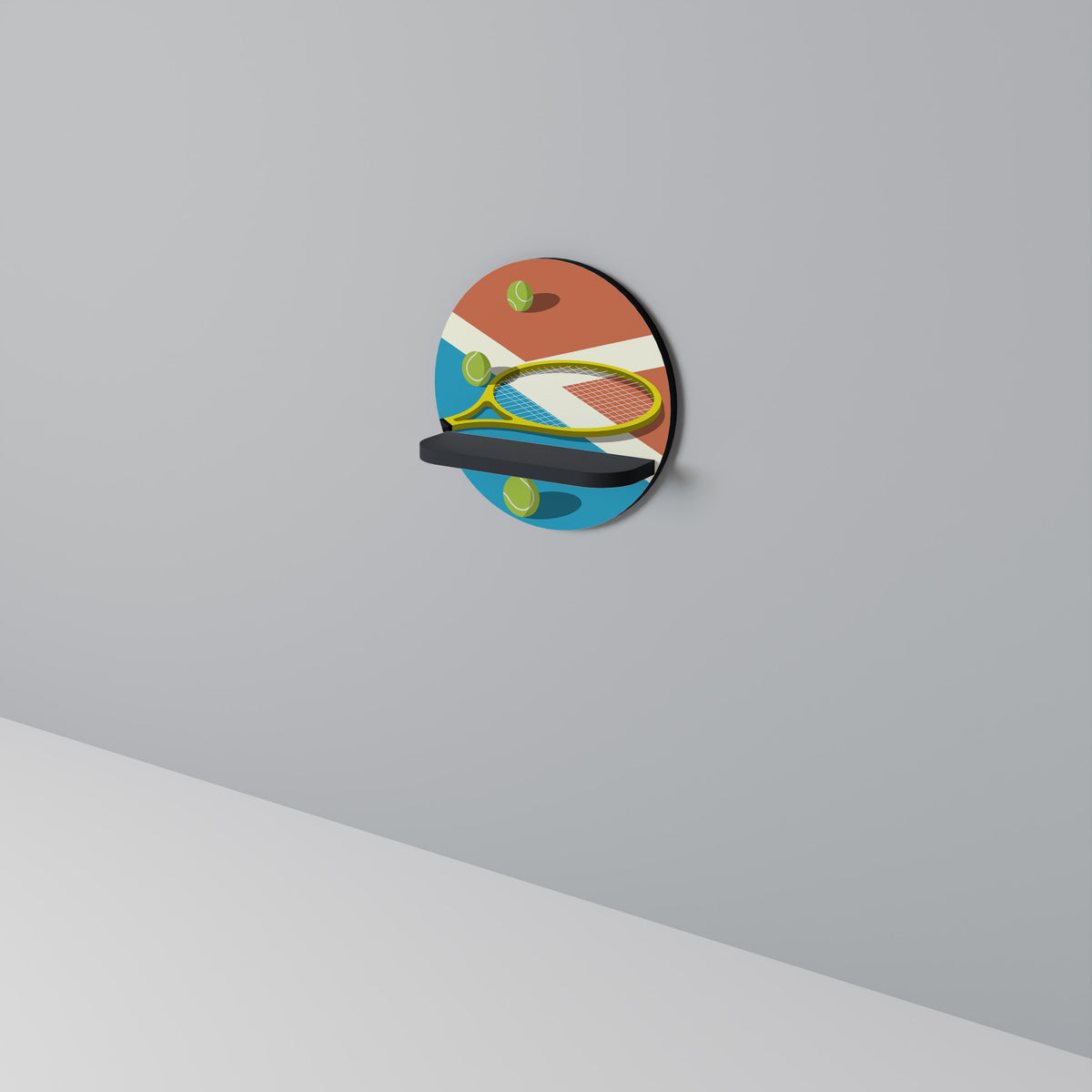 TENNIS ESSENTIALS Decorative Art Shelf