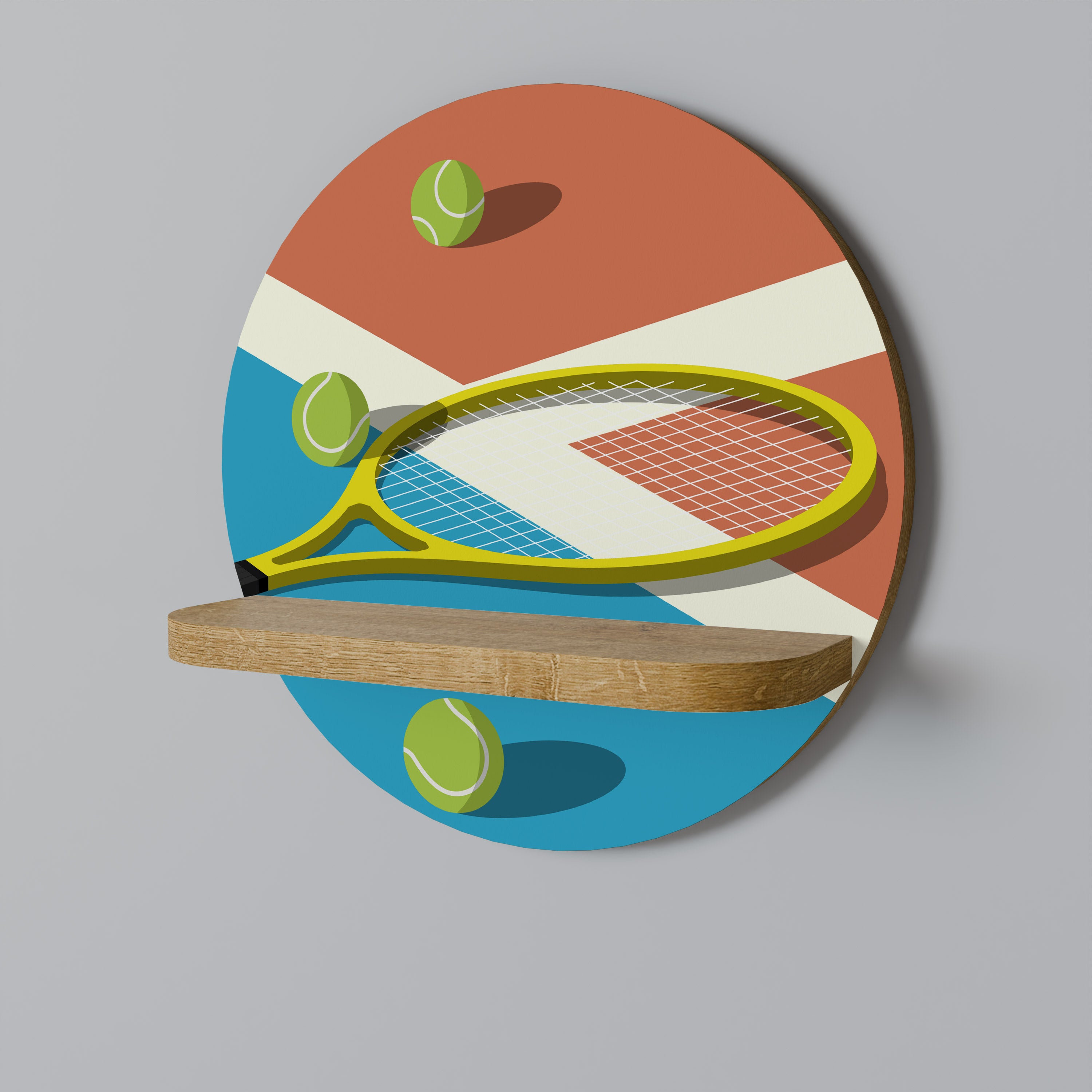 TENNIS ESSENTIALS Decorative Art Shelf