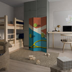 TENNIS ESSENTIALS Dekorativ rumsavdelare – 3 paneler