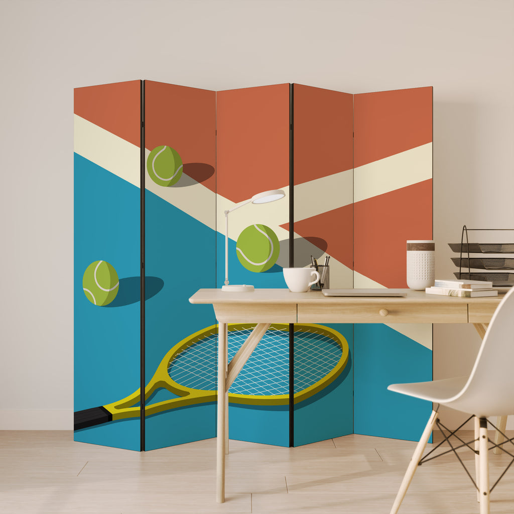 TENNIS ESSENTIALS 5-Panel Room Divider
