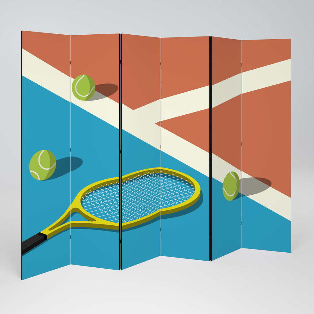 TENNIS ESSENTIALS Biombo de 6 Painéis