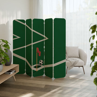 FOOTBALL ACTION 5-Panel Plywood Room Divider