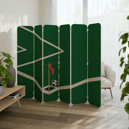 FOOTBALL ACTION 6-Panel Plywood Room Divider