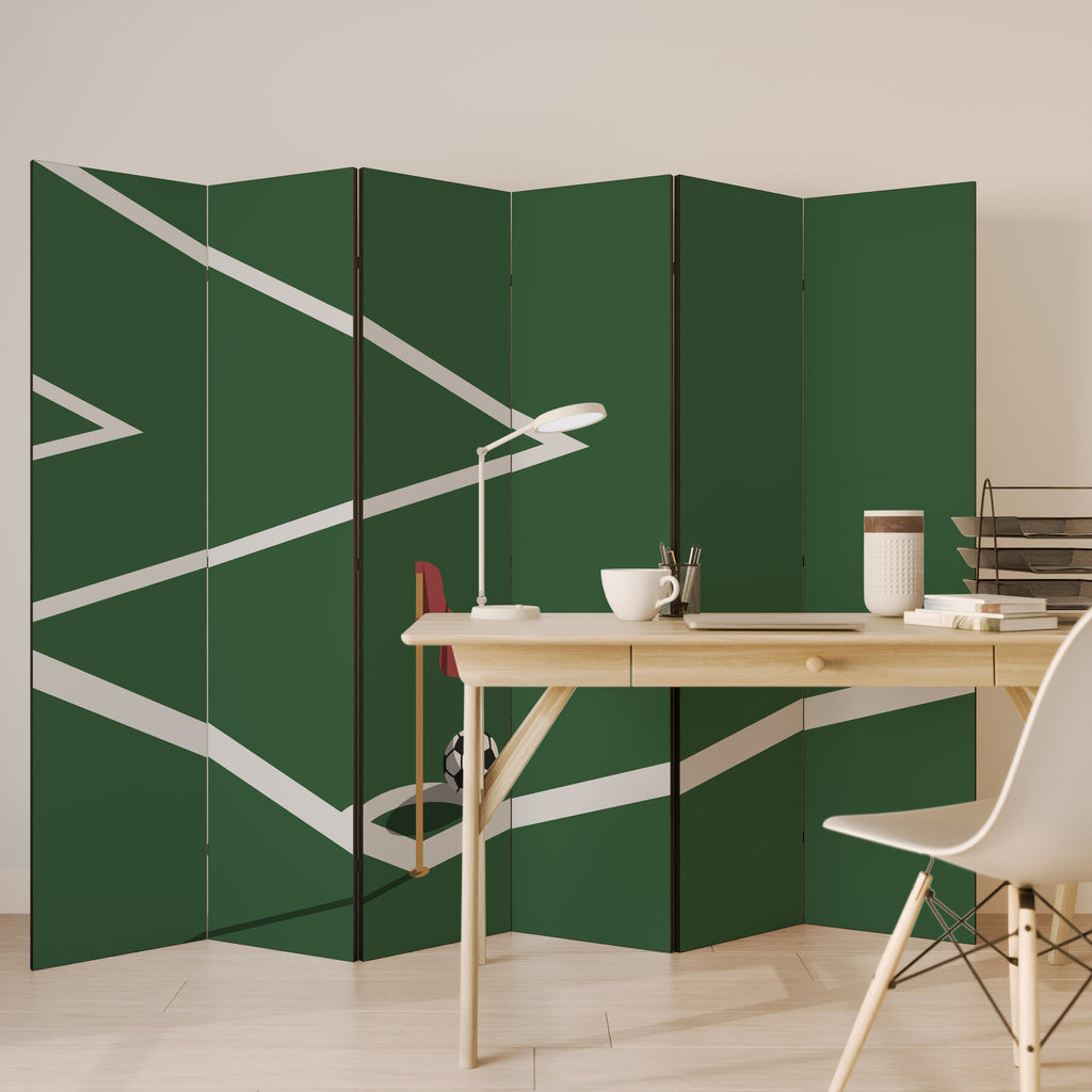 FOOTBALL ACTION 6-Panel Room Divider
