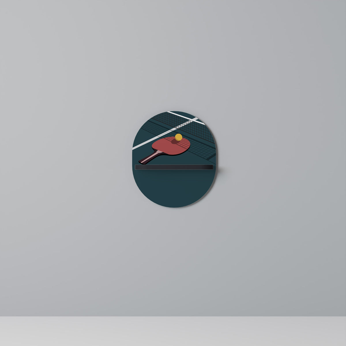 PING- PONG GAME Art Shelf