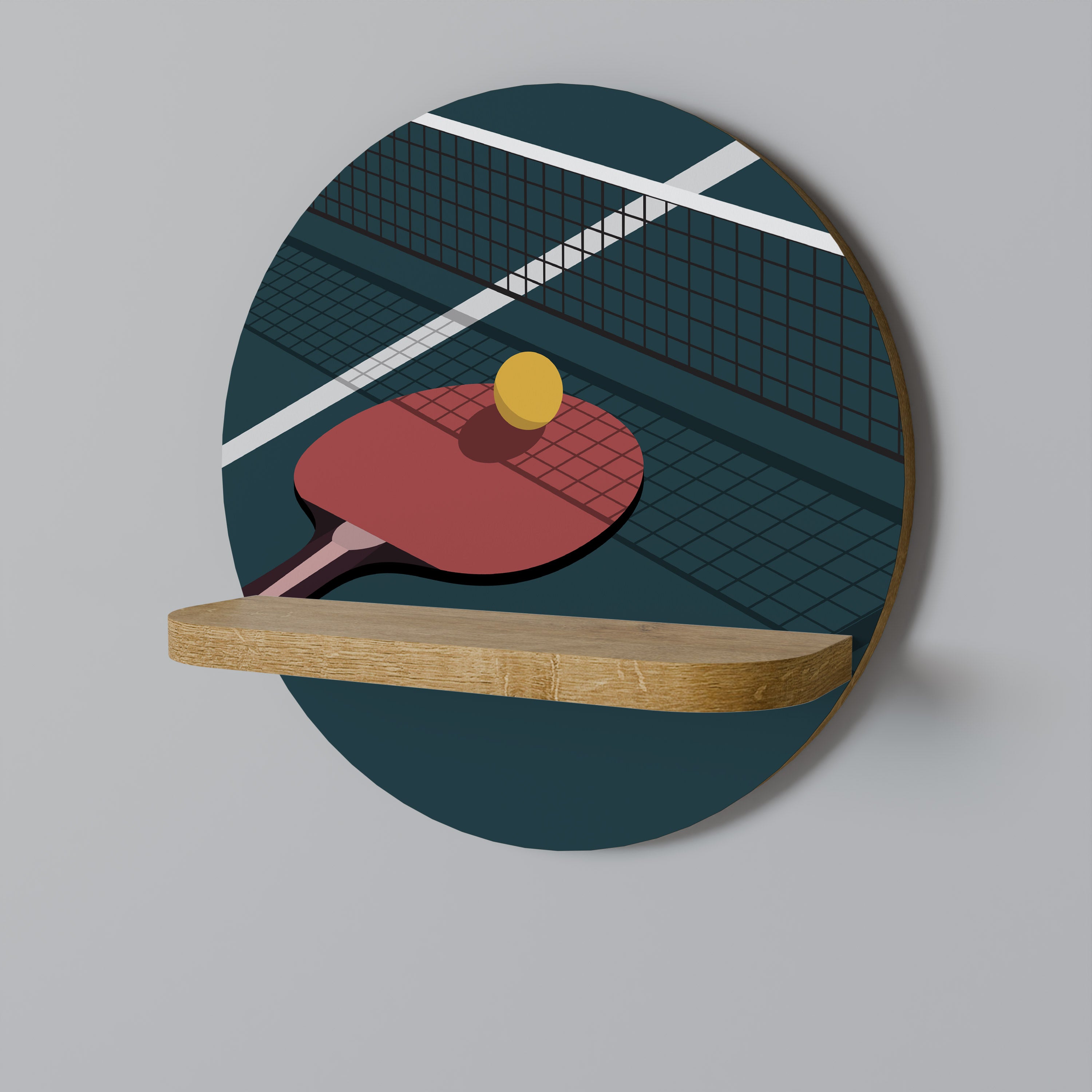 PING- PONG GAME Decorative Art Shelf