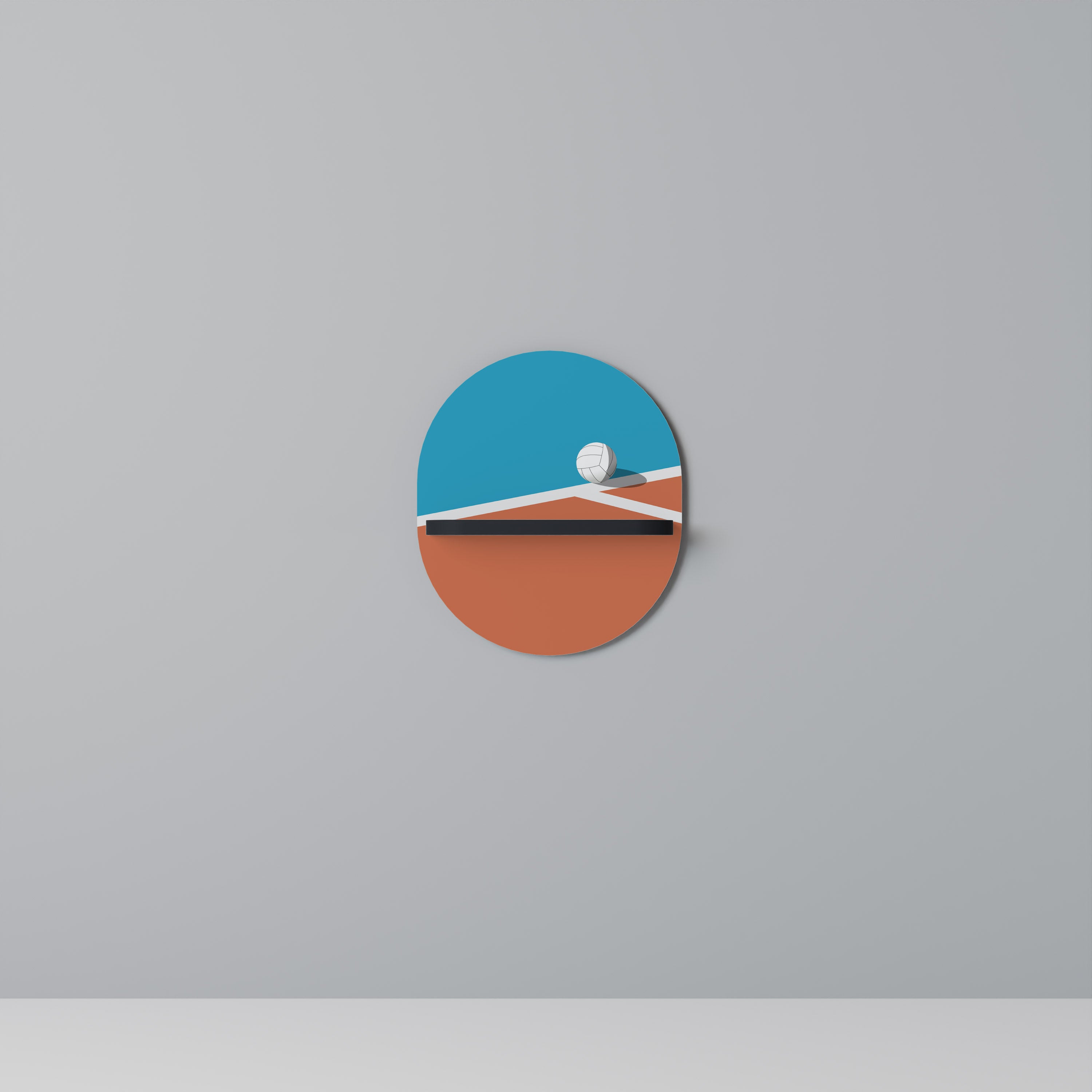 VOLLEYBALL TIME Decorative Art Shelf