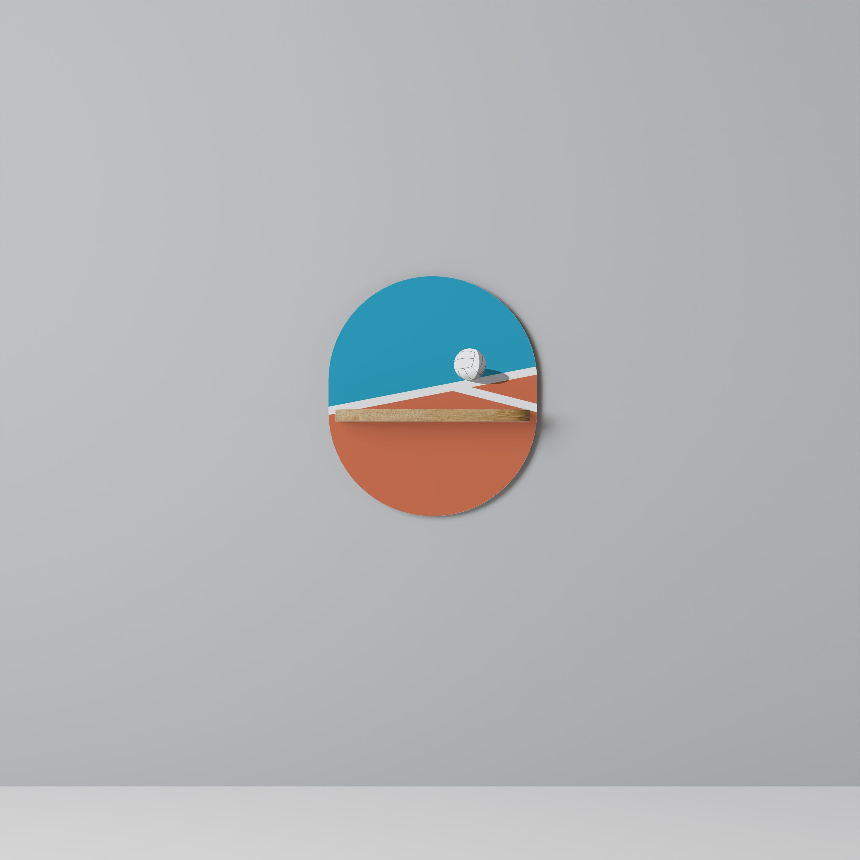 VOLLEYBALL TIME Decorative Art Shelf