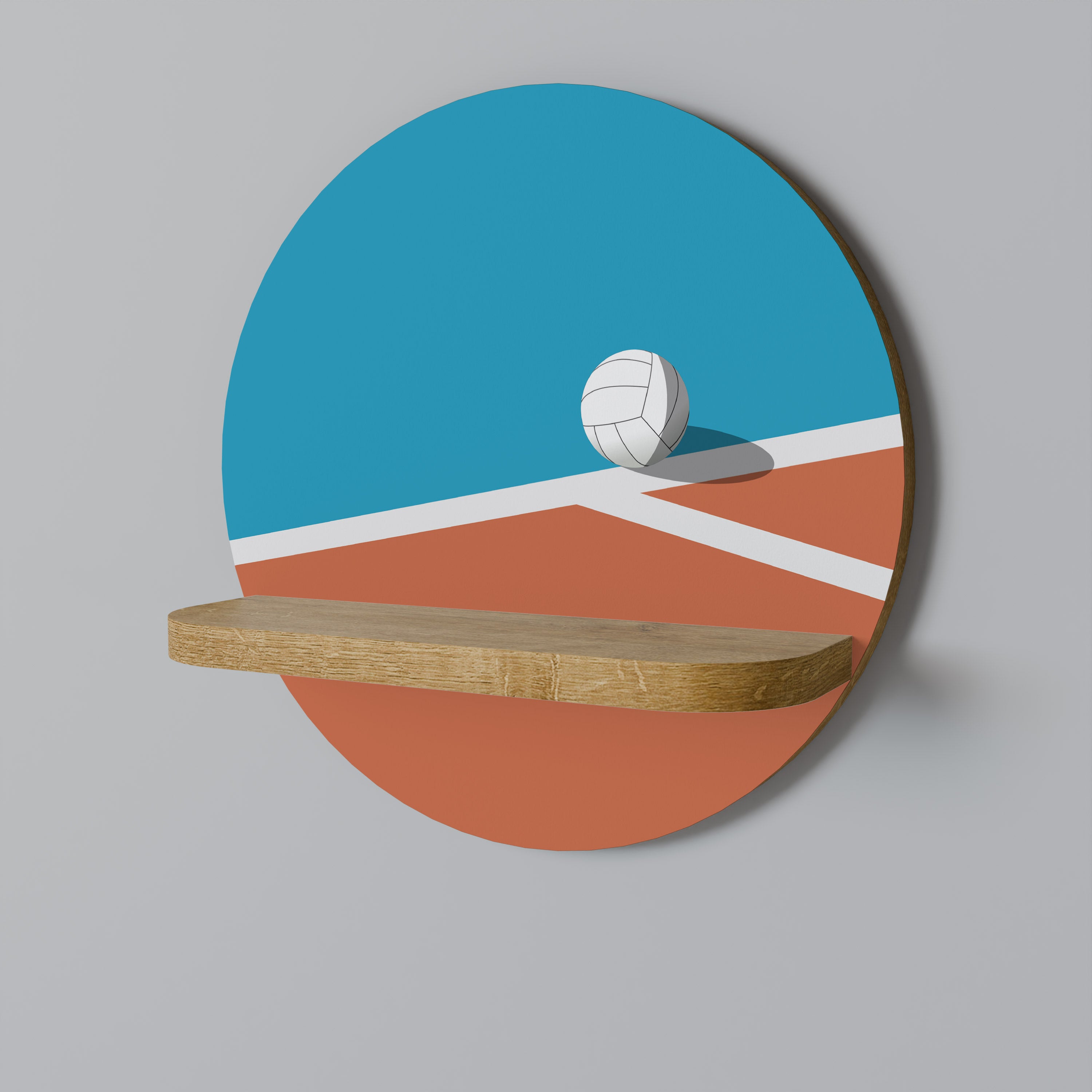 VOLLEYBALL TIME Decorative Art Shelf