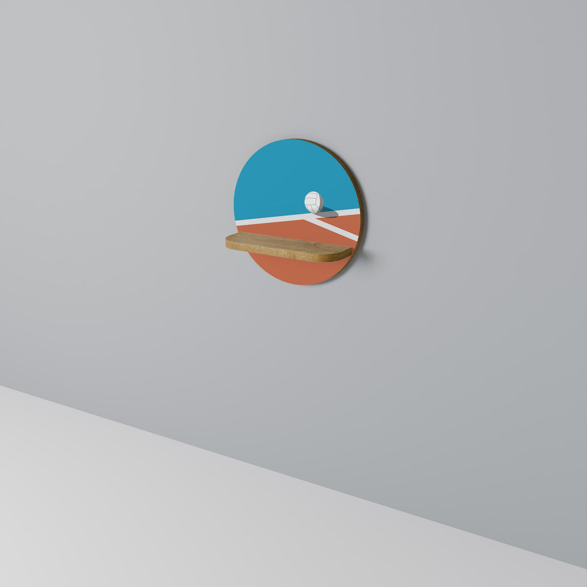 VOLLEYBALL TIME Decorative Art Shelf