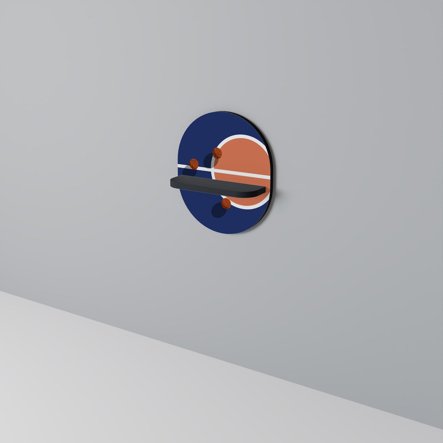BASKETBALL CHALLENGE Art Shelf