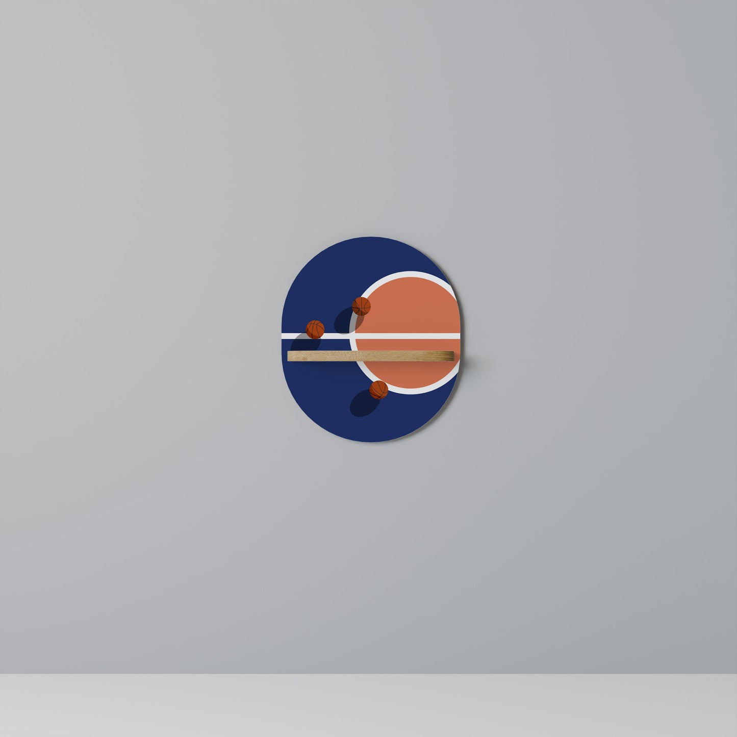 BASKETBALL CHALLENGE Art Shelf