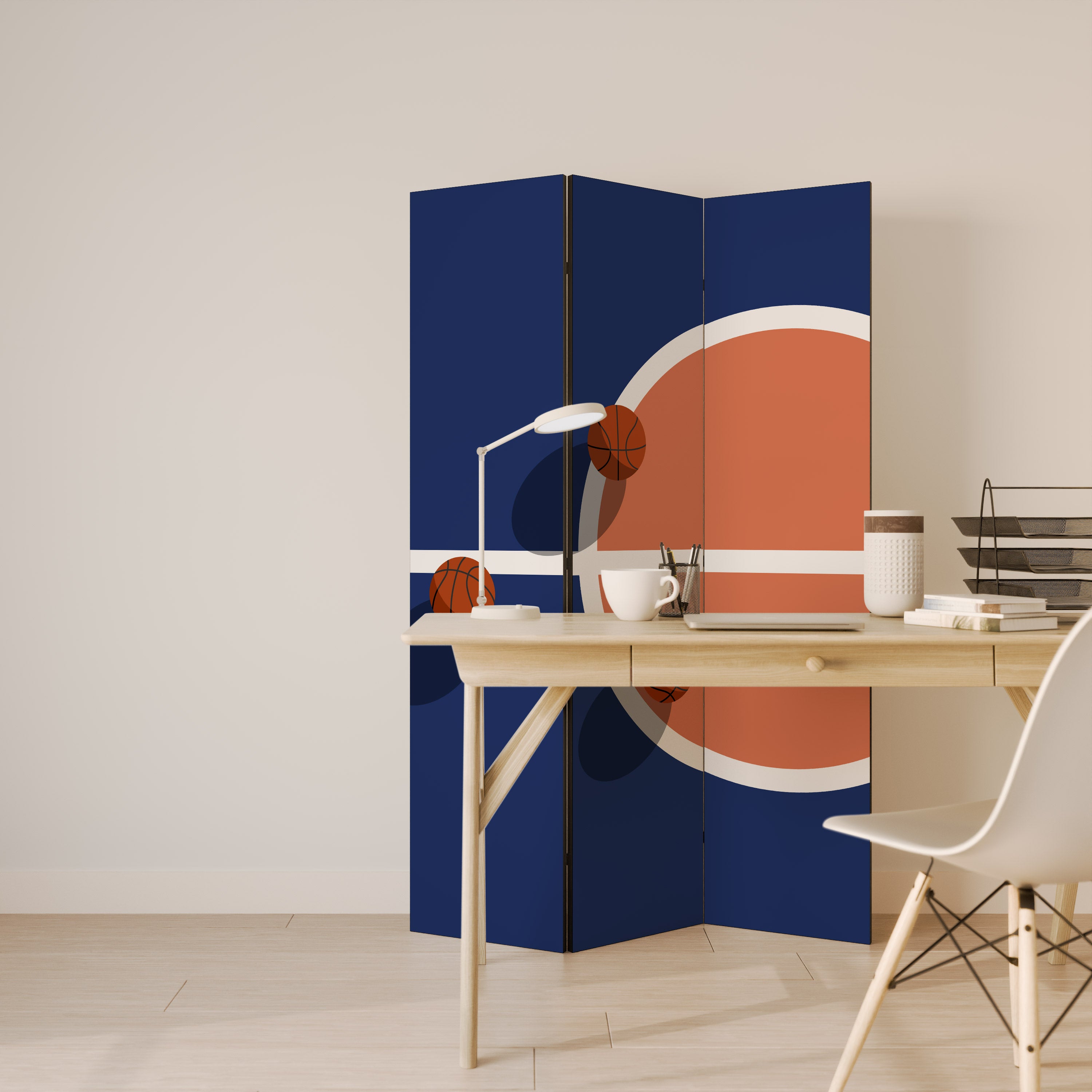 BASKETBALL CHALLENGE 3-Panel Room Divider