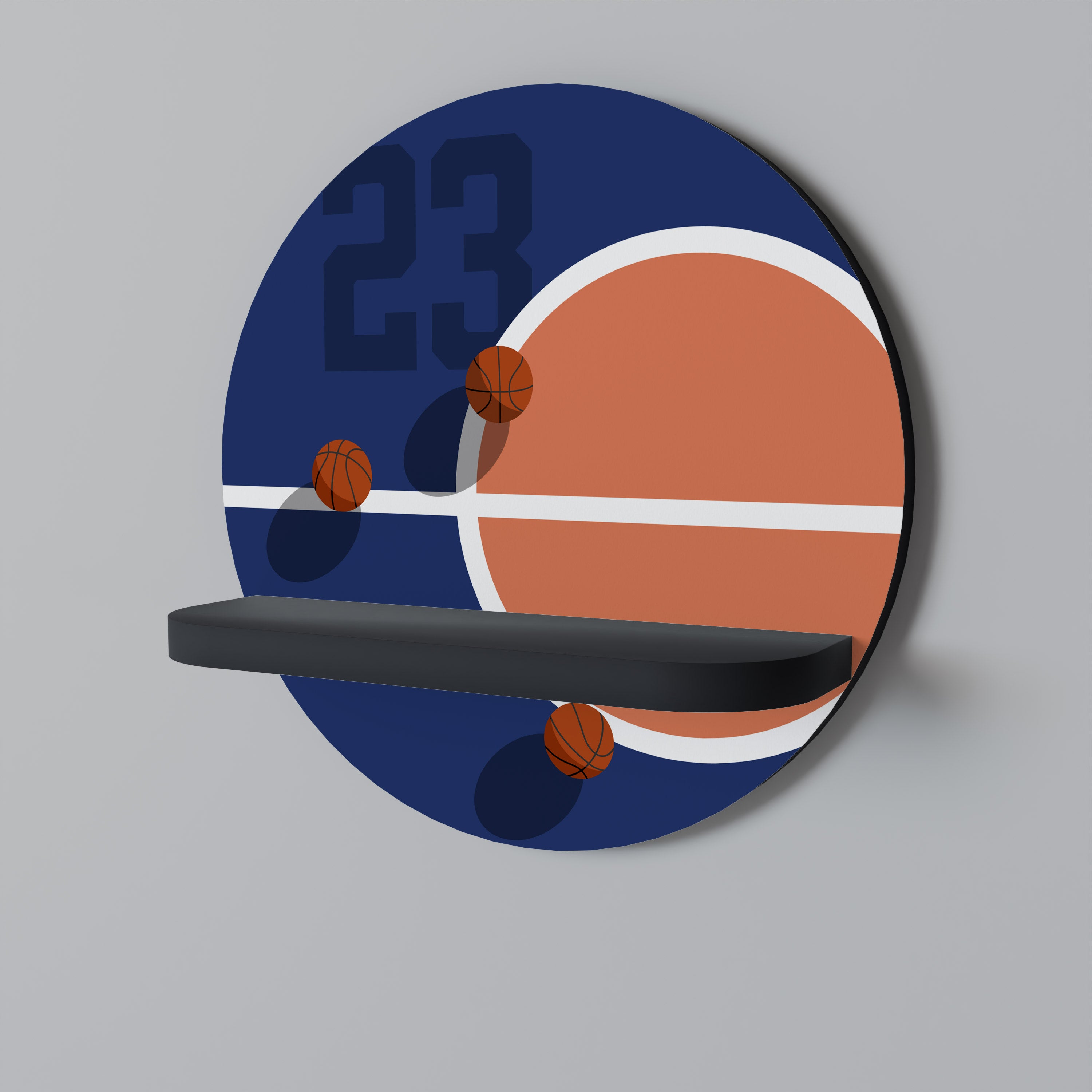 FAMOUS NUMBER 23 Decorative Art Shelf