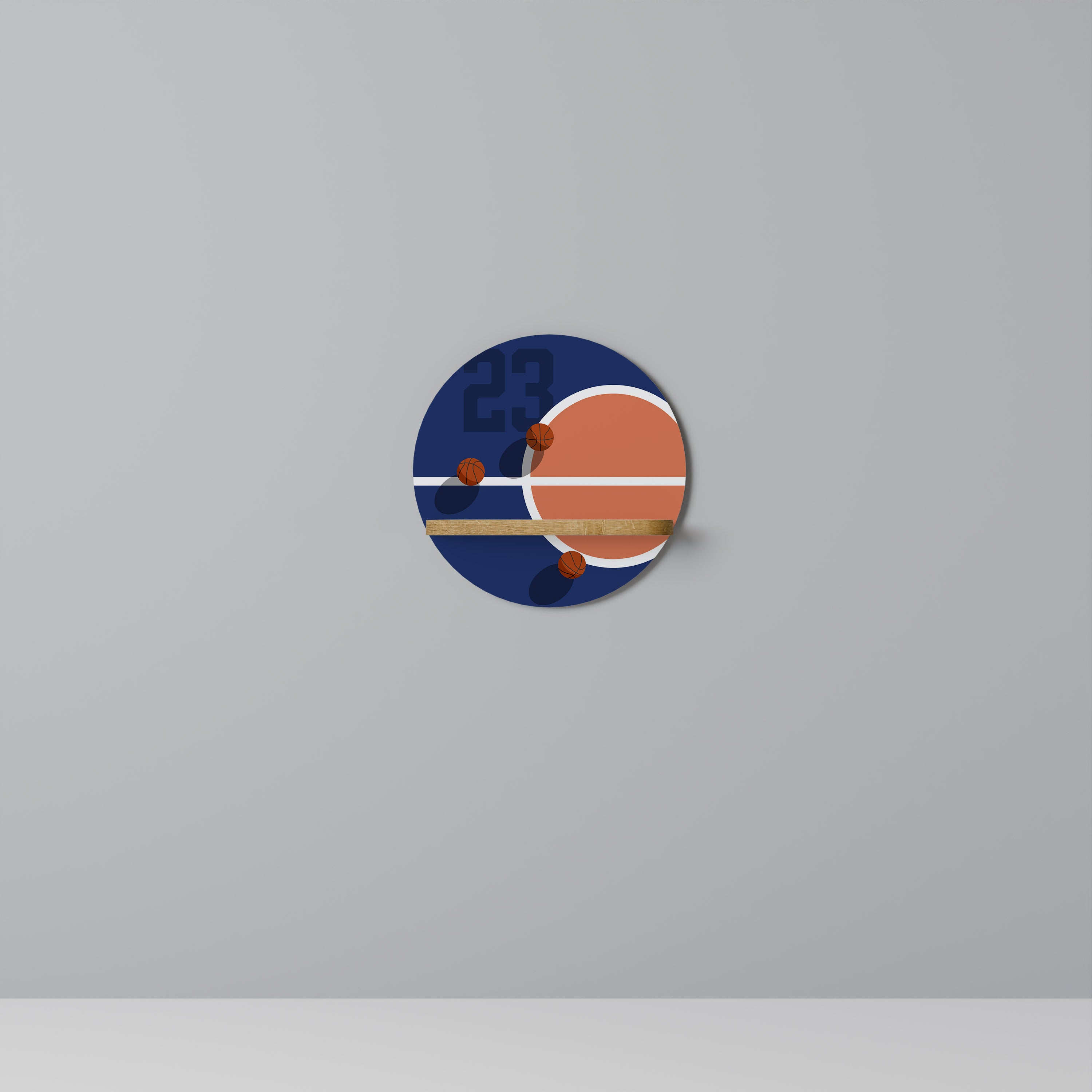 FAMOUS NUMBER 23 Decorative Art Shelf