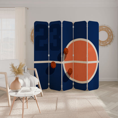 FAMOUS NUMBER 23 5-Panel Plywood Room Divider