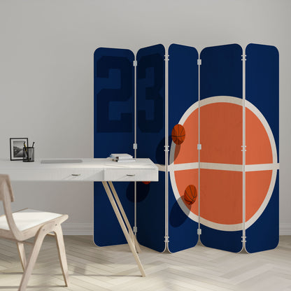 FAMOUS NUMBER 23 5-Panel Plywood Room Divider