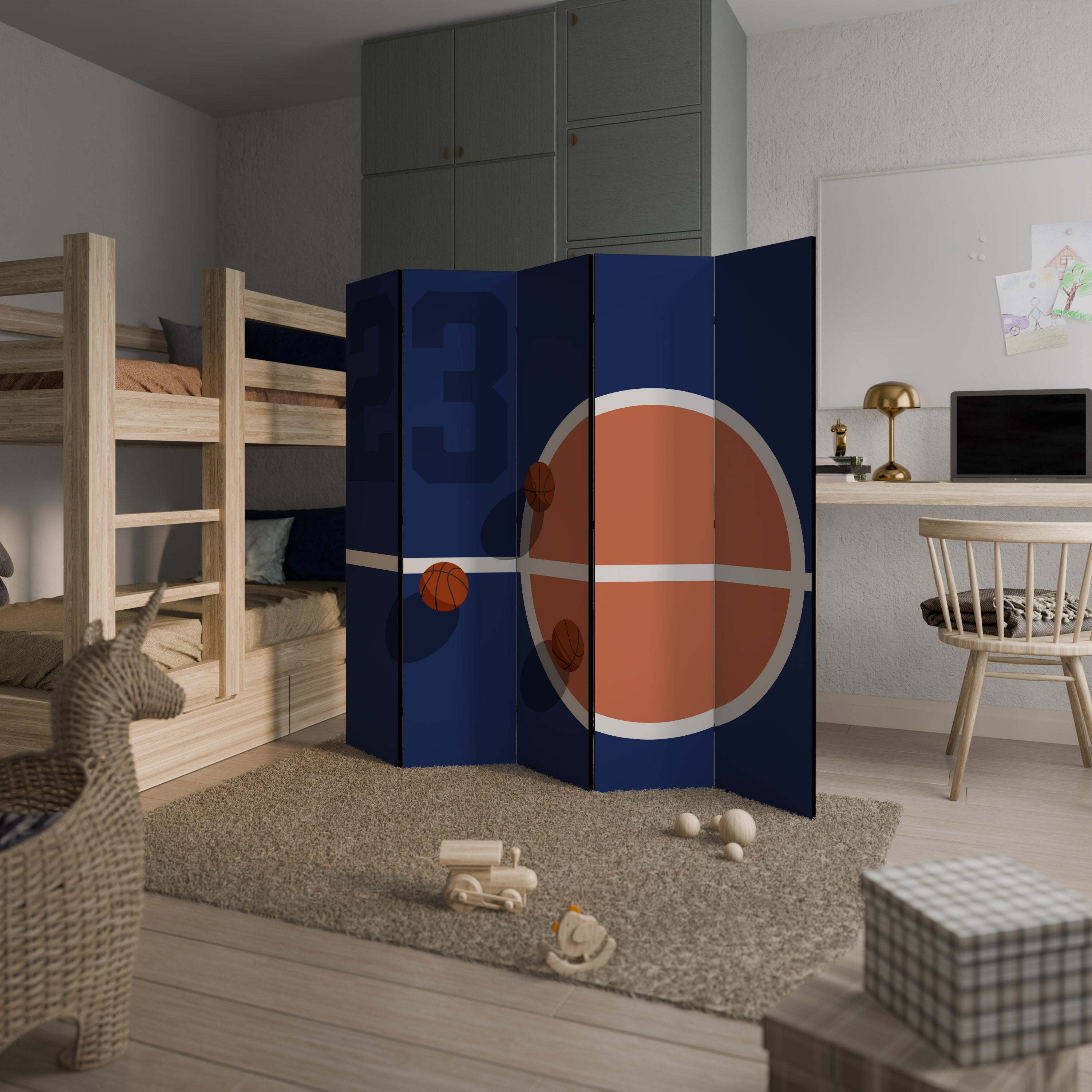 FAMOUS NUMBER 23 5dílný paraván