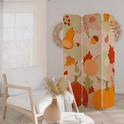 HELLO AUTUMN 3-Panel Plywood Room Divider