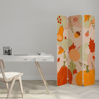 HELLO AUTUMN 3-Panel Plywood Room Divider