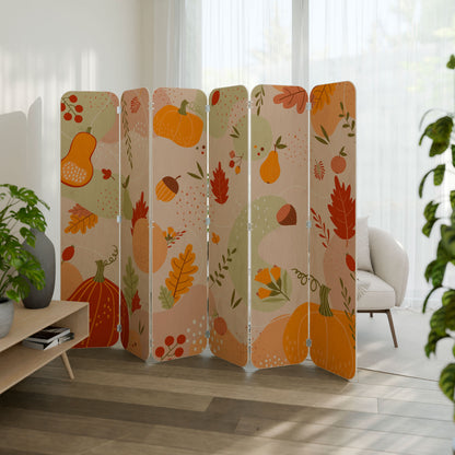 HELLO AUTUMN 6-Panel Plywood Room Divider