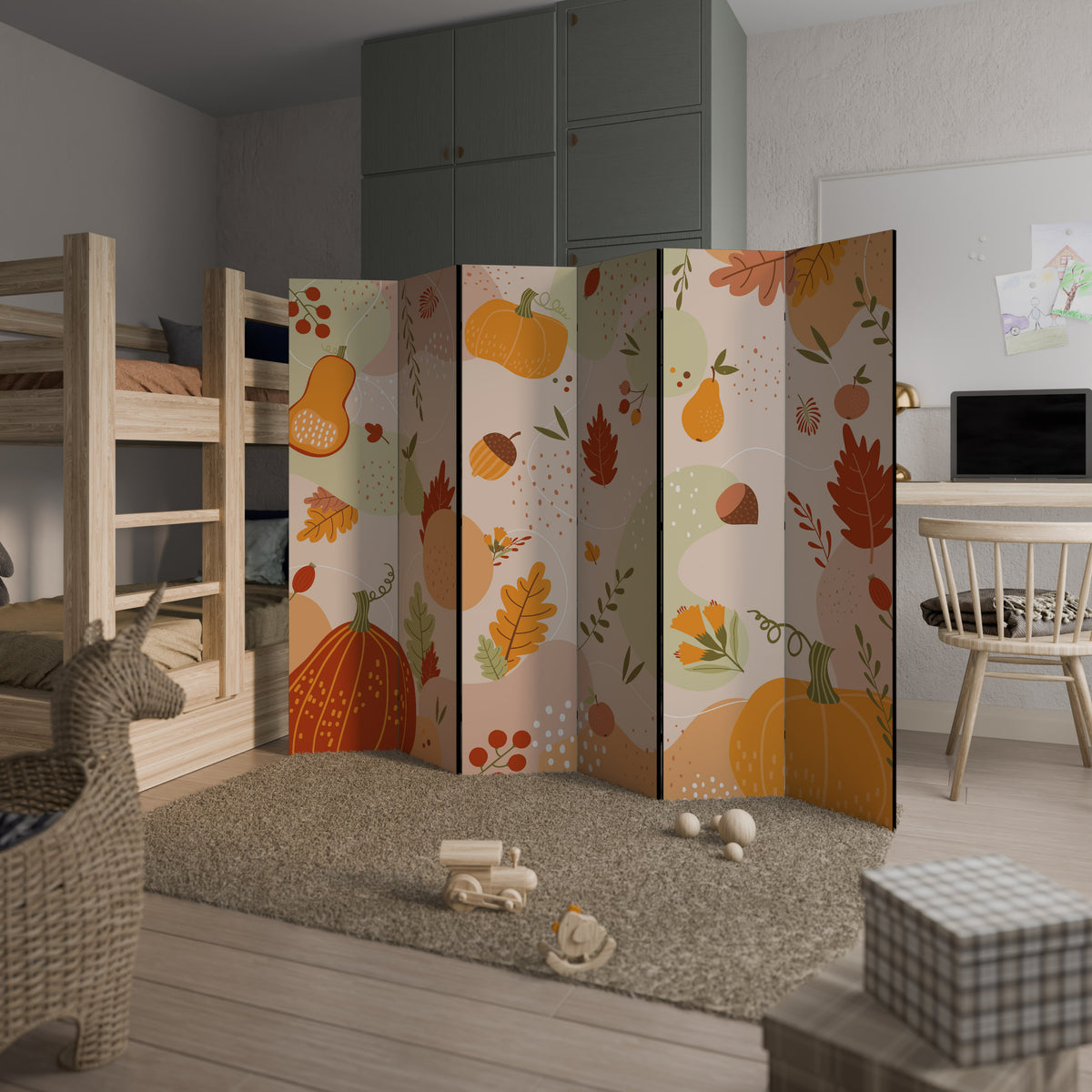 HELLO AUTUMN 6-Panel Room Divider