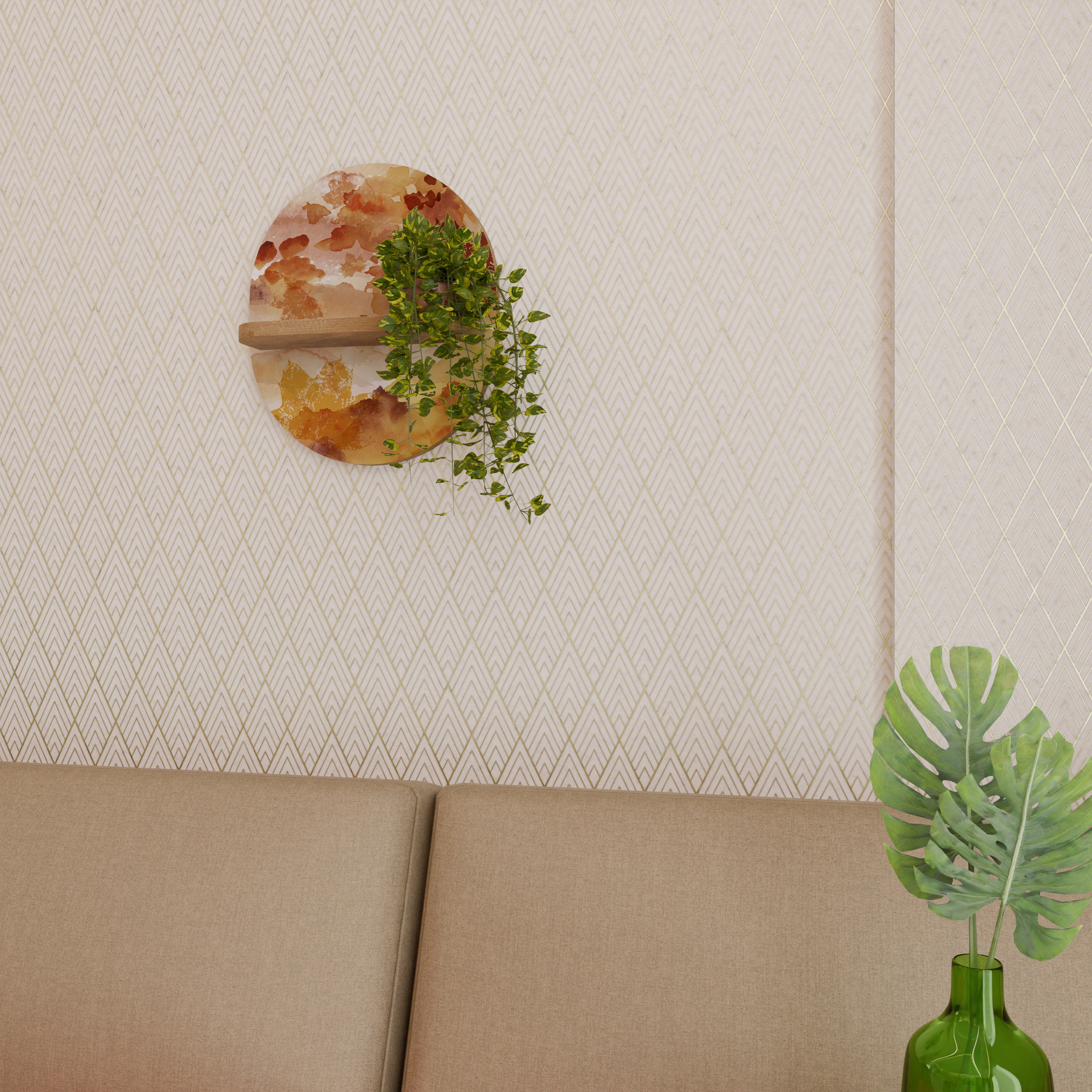 TRACES OF AUTUMN Decorative Art Shelf