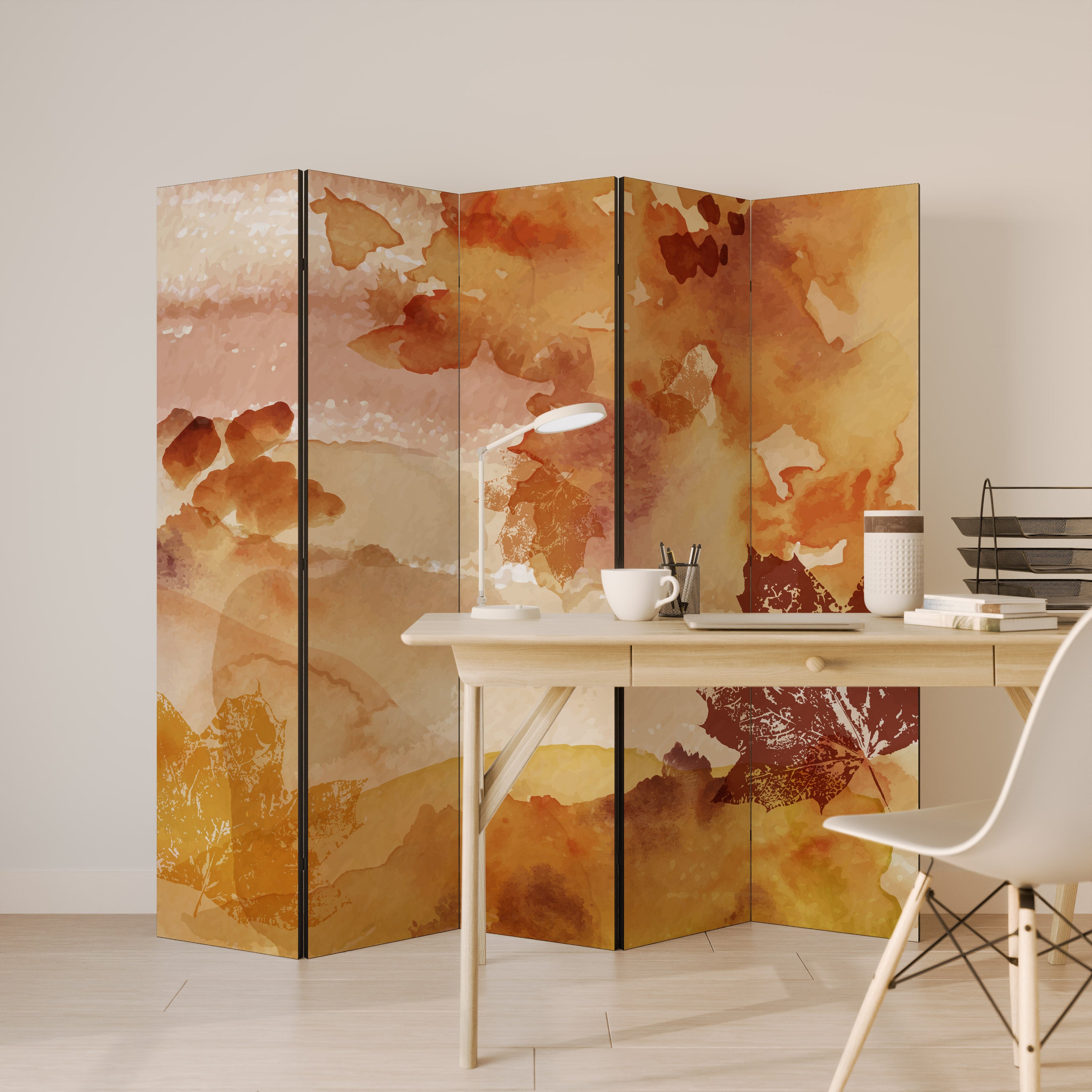 TRACES OF AUTUMN 5-Panel Room Divider