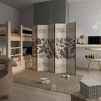 FOLIAGE ROWS Biombo de 5 paneles