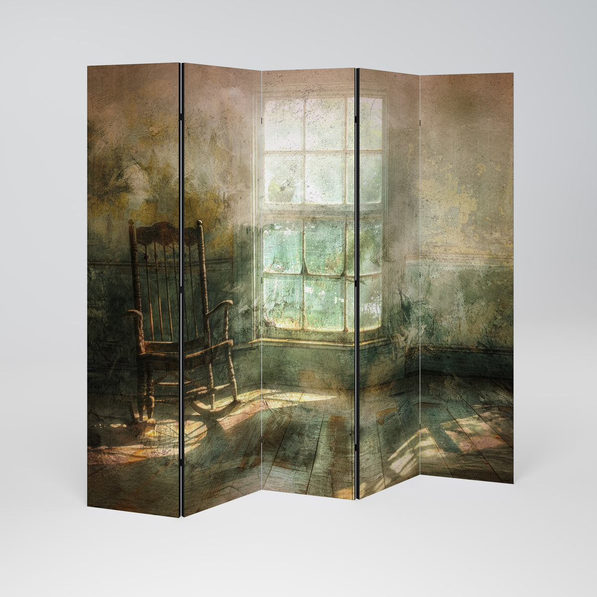 SUNLIT STILLNESS 5-Panel Room Divider