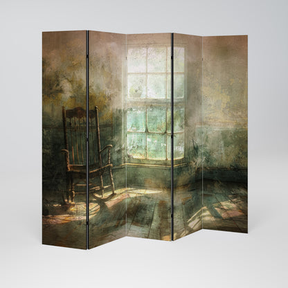 SUNLIT STILLNESS 5-Panel Room Divider
