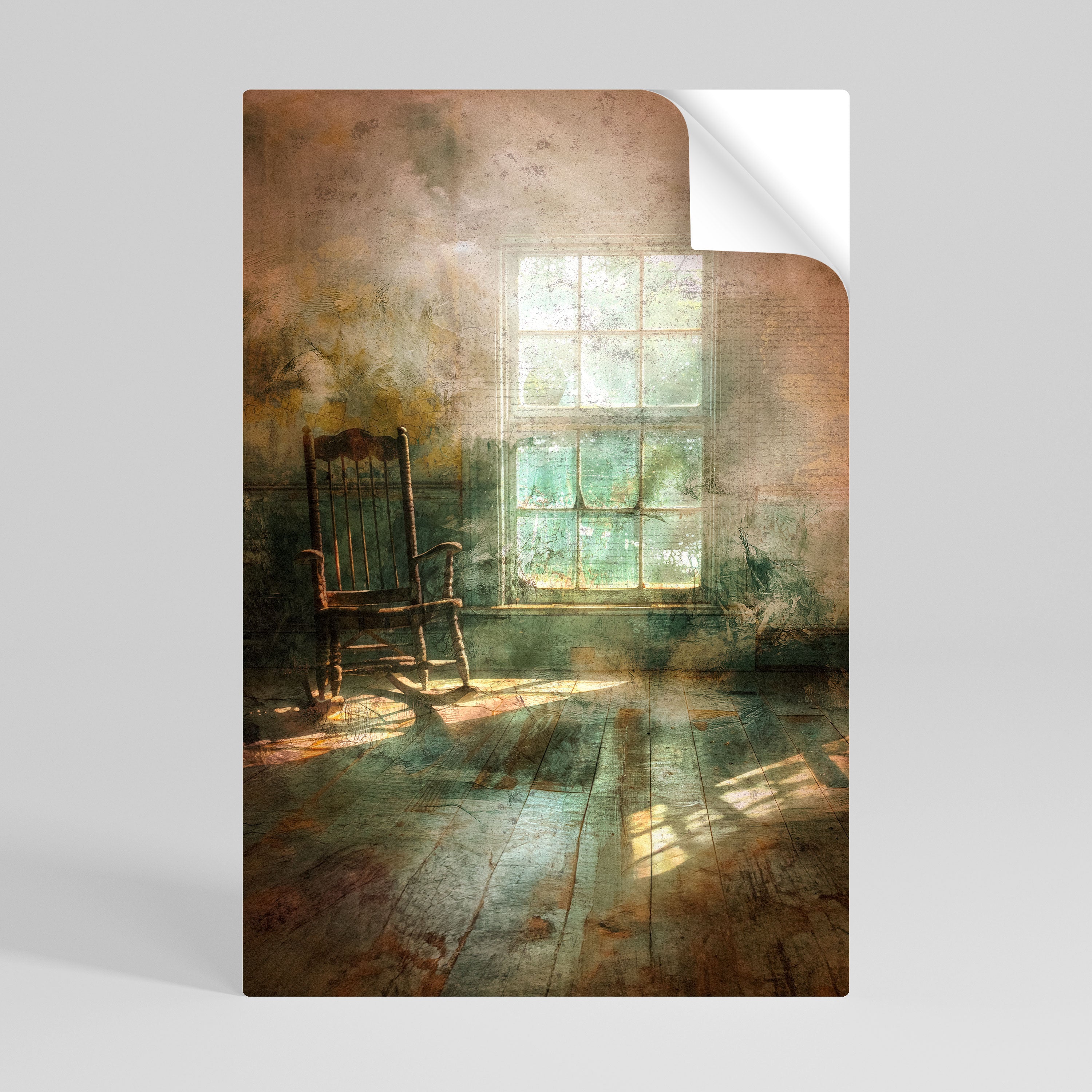 SUNLIT STILLNESS Selbstklebendes Poster - Hochformat