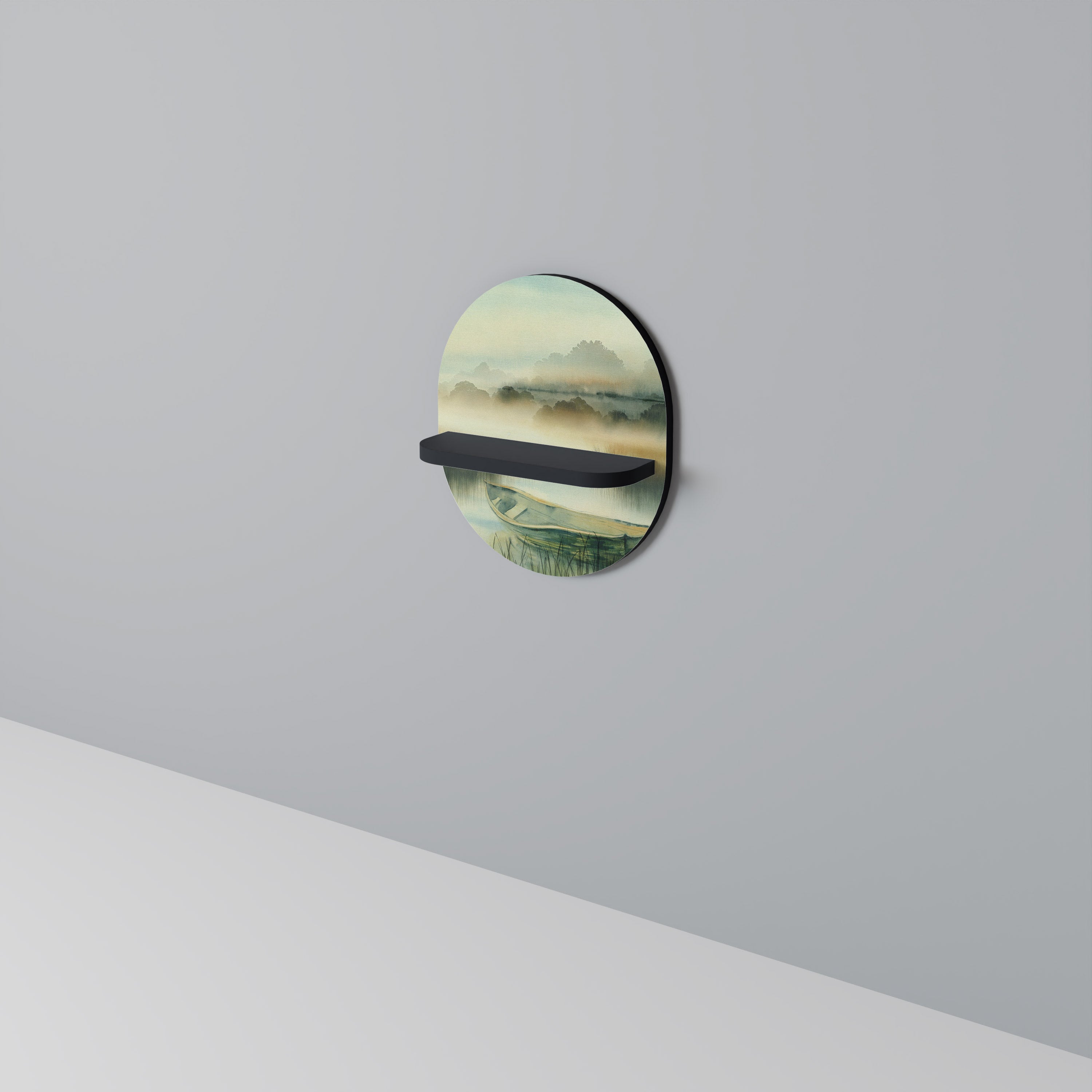 MORNING BY THE LAKE Estante Artístico