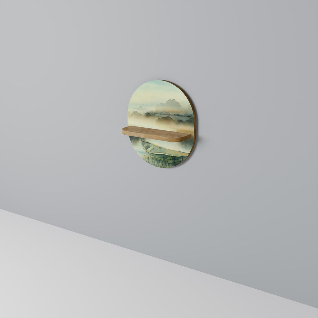 MORNING BY THE LAKE Decorative Art Shelf