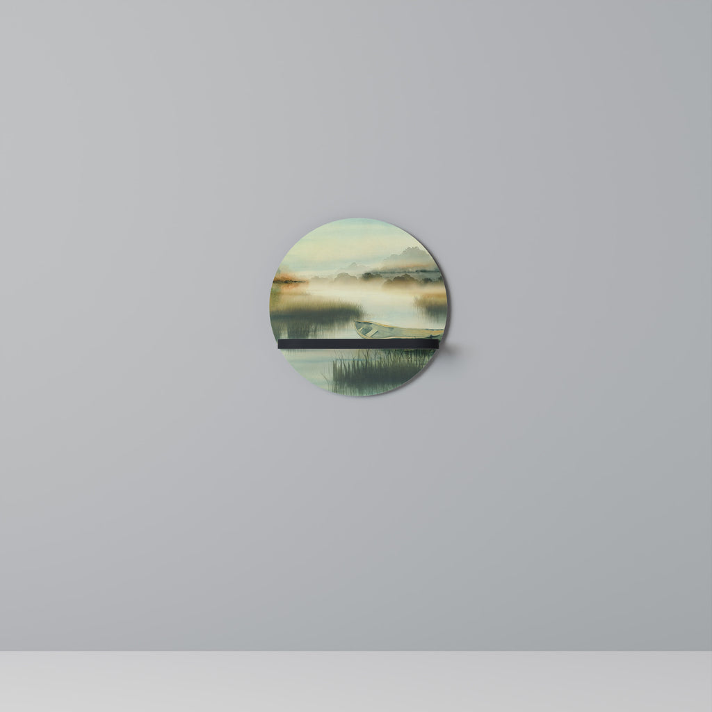 MORNING BY THE LAKE Decorative Art Shelf