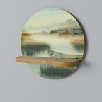 MORNING BY THE LAKE Decorative Art Shelf