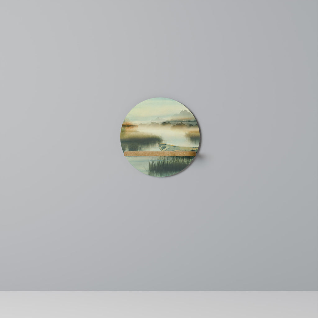 MORNING BY THE LAKE Decorative Art Shelf