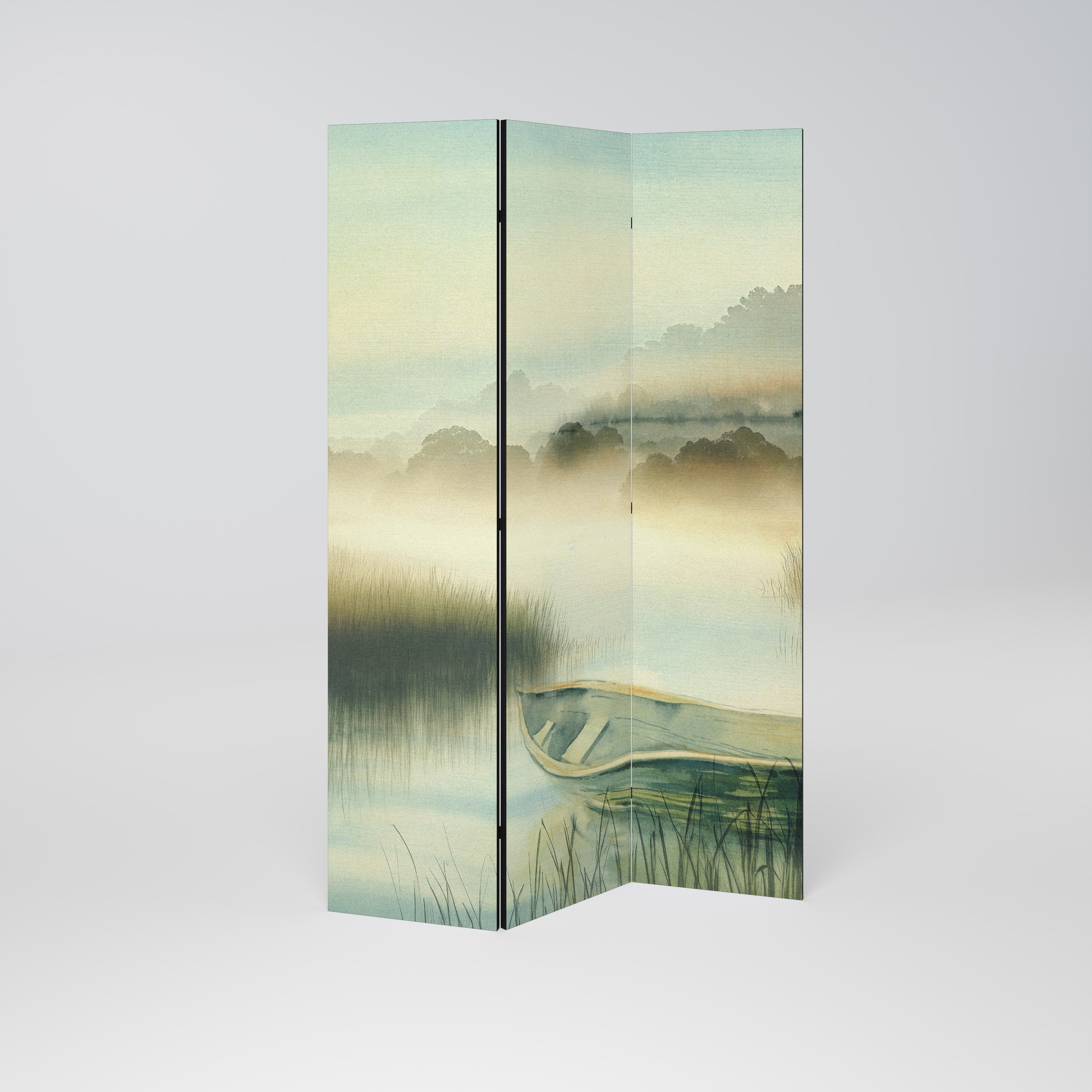 MORNING BY THE LAKE 3-Panel Room Divider