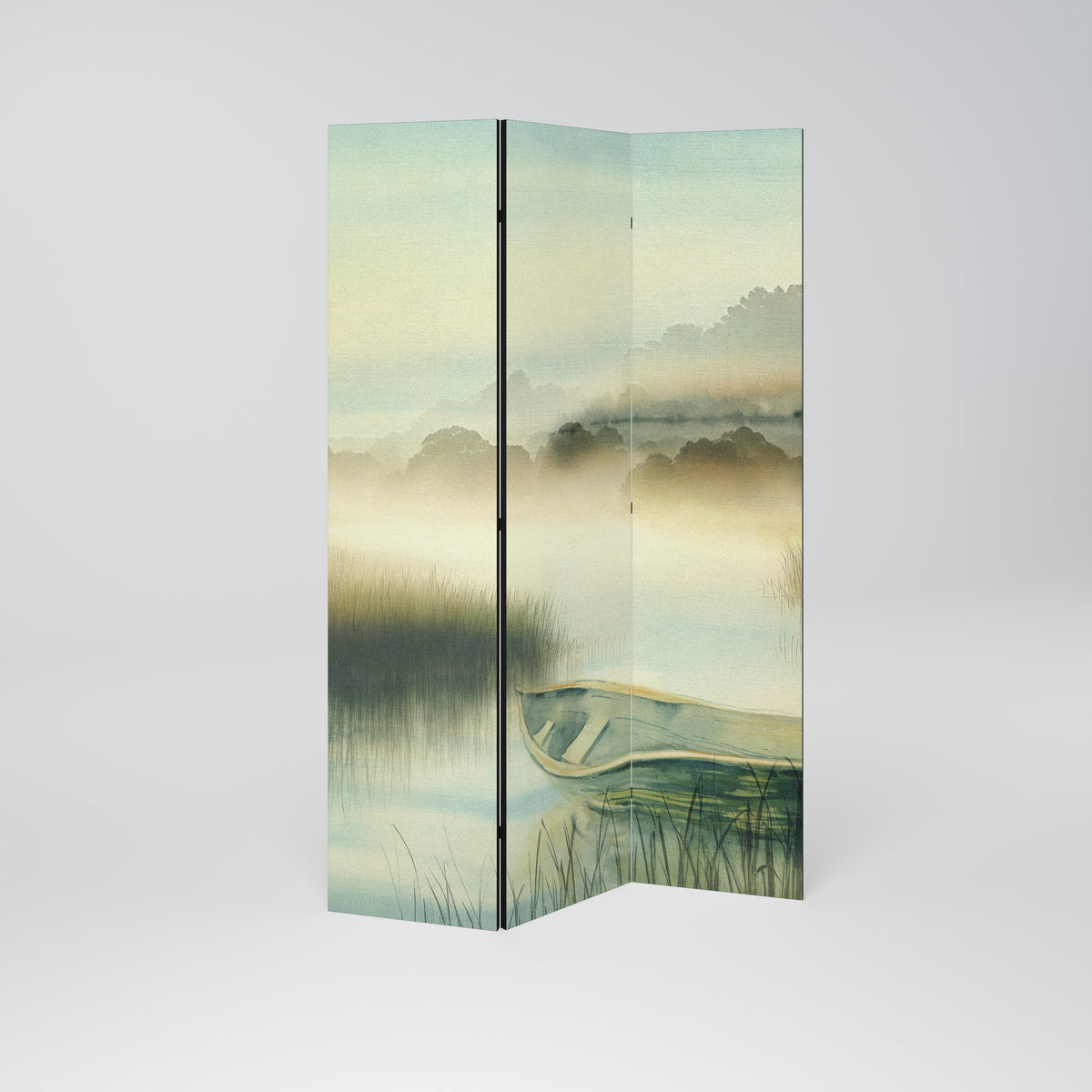 MORNING BY THE LAKE 3-teiliger Paravent