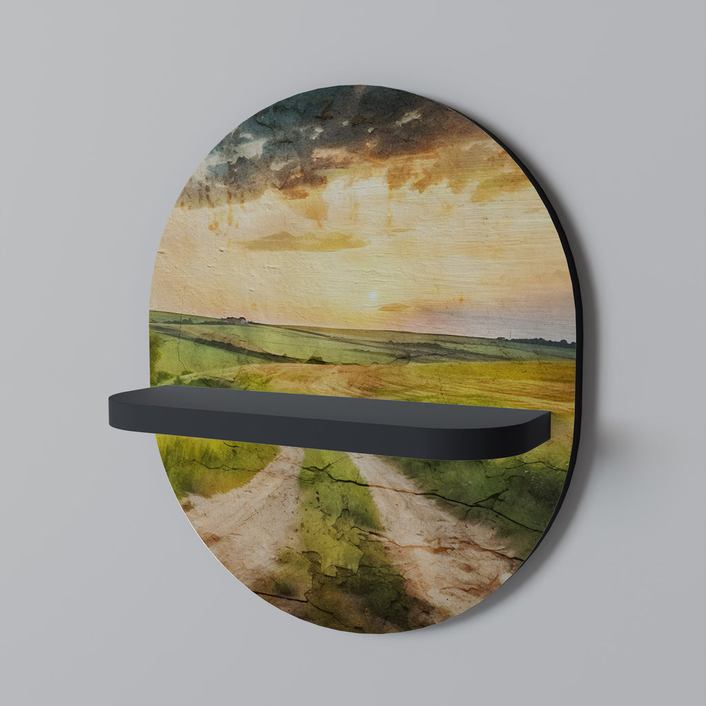 SUNSET PATH Decorative Art Shelf