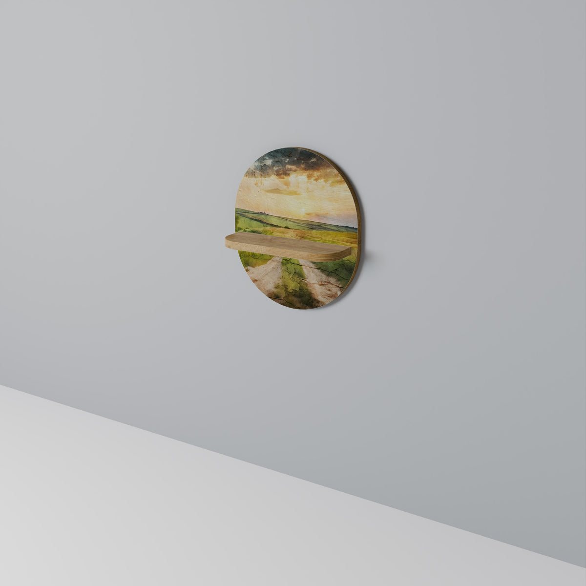 SUNSET PATH Prateleira Artística