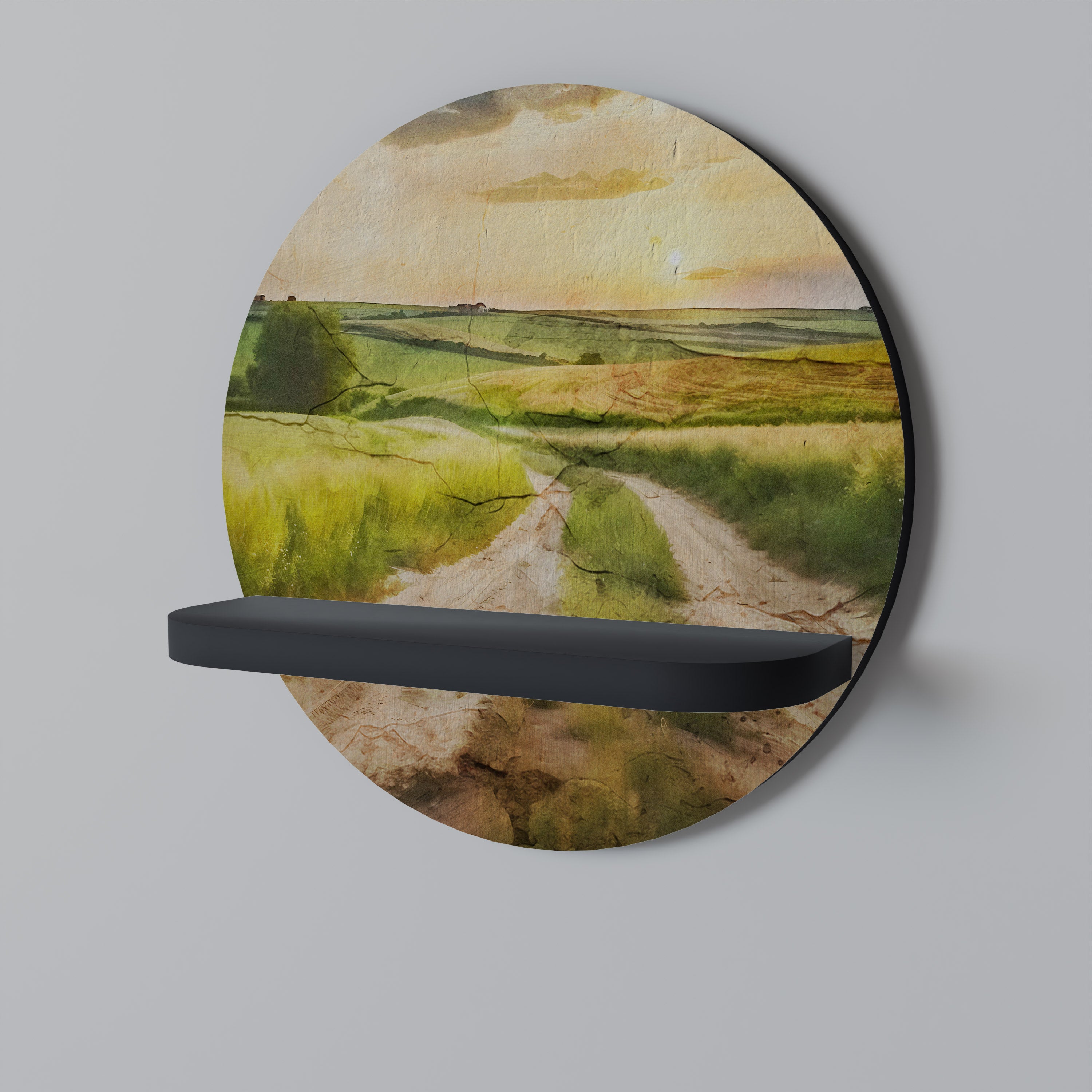 SUNSET PATH Decorative Art Shelf
