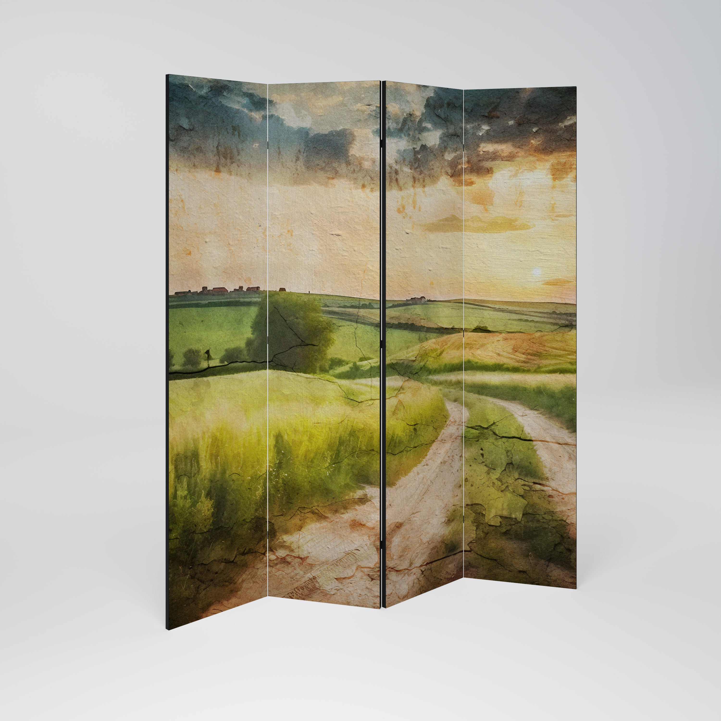 SUNSET PATH Rumsavdelare 4 paneler