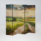 SUNSET PATH Dekorativ rumsavdelare – 5 paneler