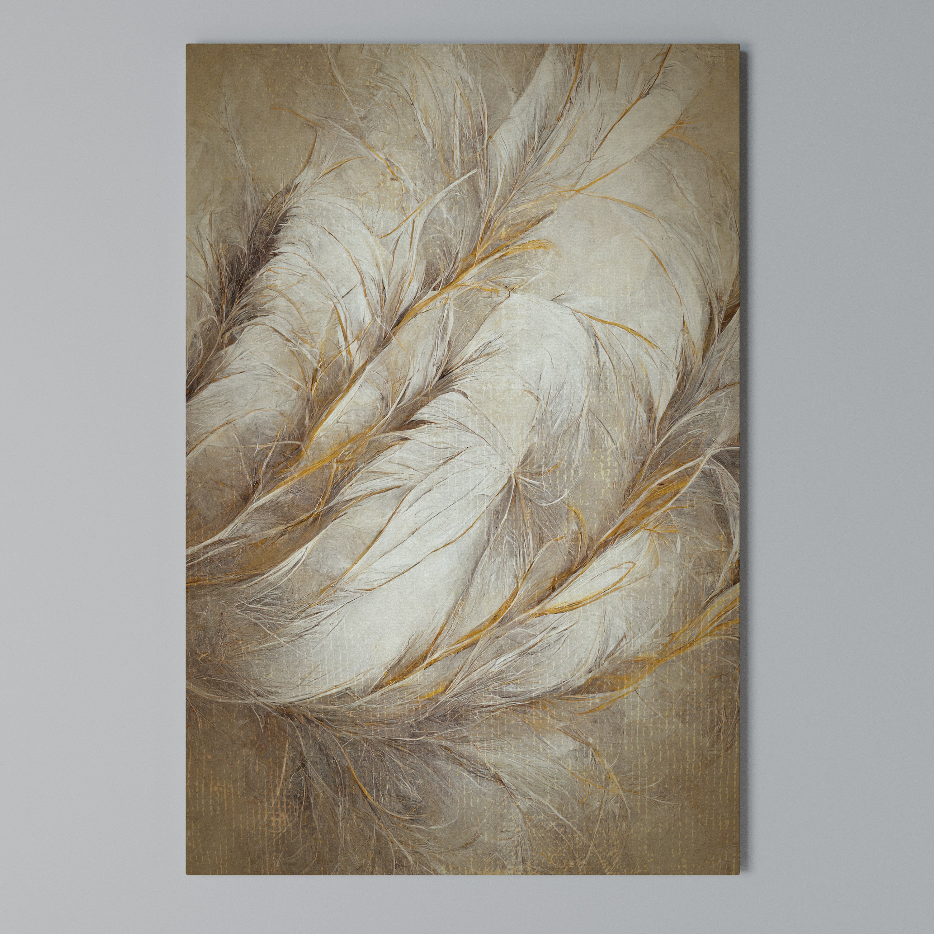 SOFT PLUMAGE Cuadro en lienzo vertical