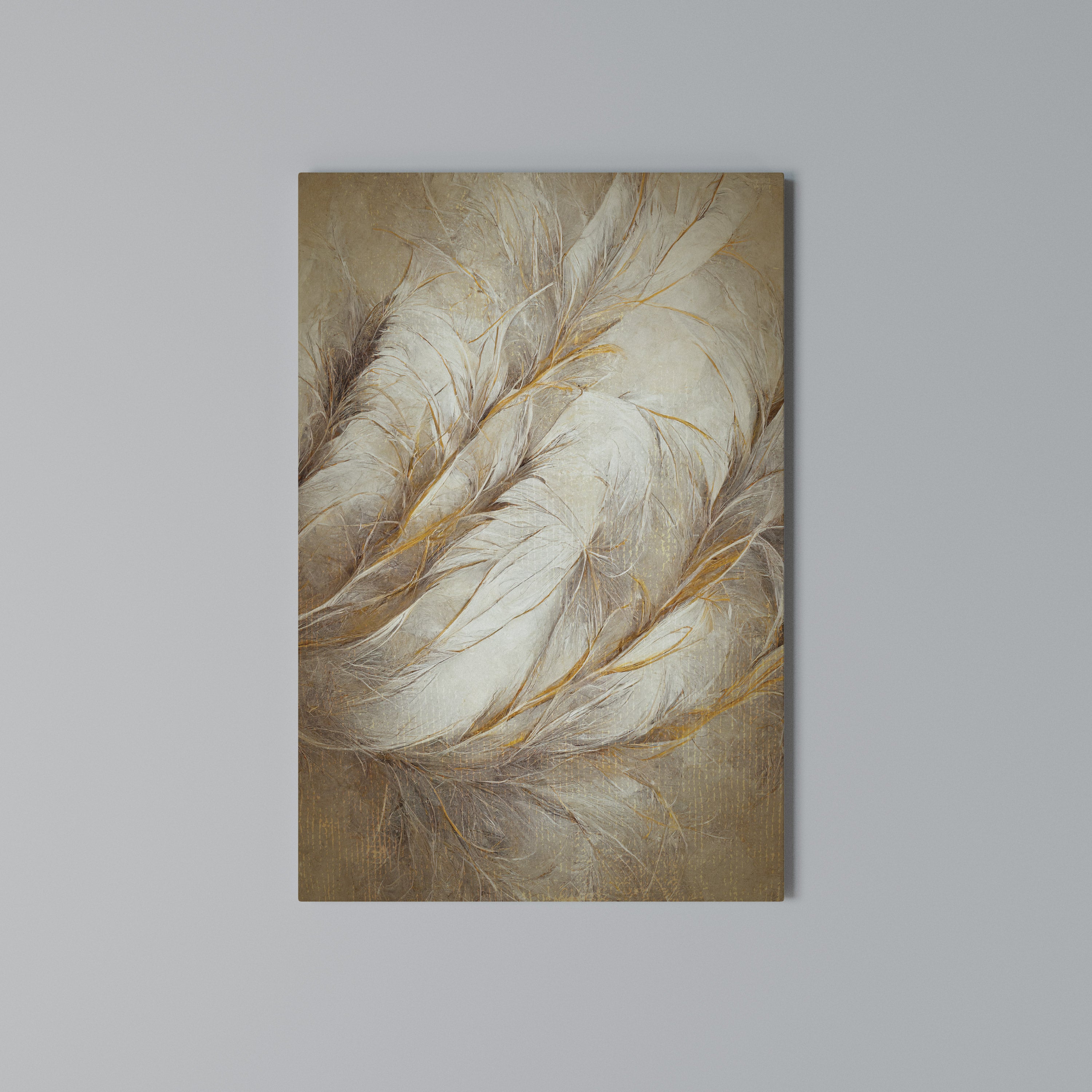 SOFT PLUMAGE Cuadro en lienzo vertical